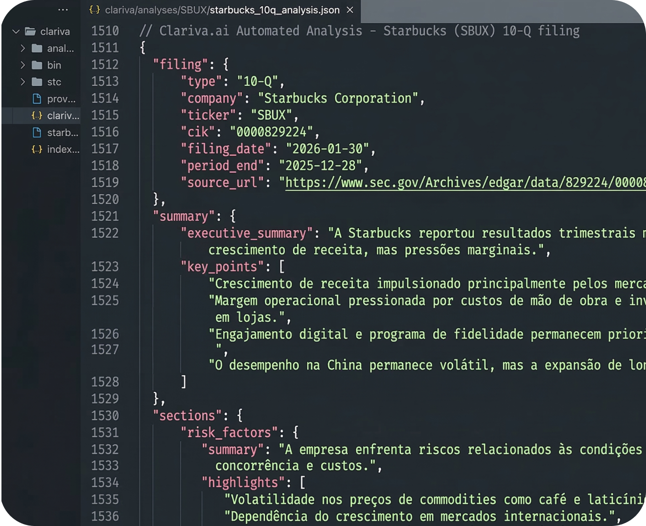 Código de Integração via API
